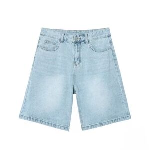 Classic Light Blue Men's Denim Shorts